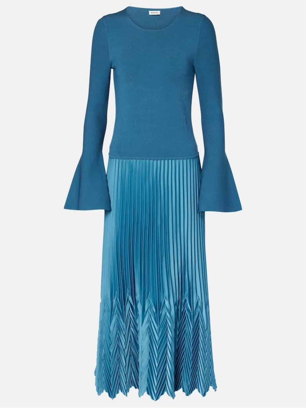 Simkhai Damoni Pleated Midi dress: blue